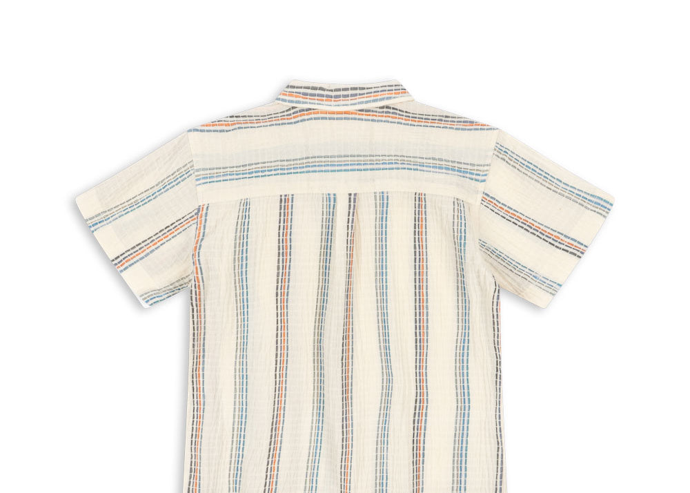 Konges Sløjd A/S WOVEN SHORT SLEEVE SHIRTS antique white