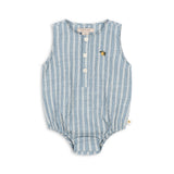 Konges Sløjd A/S WOVEN ROMPERS & JUMPSUITS trio bleu stripe